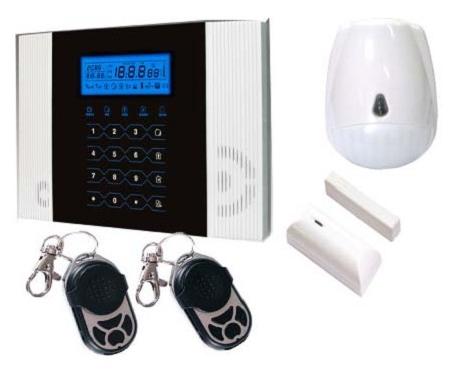 (image for) Newest GSM alarm system w PIR door contact wireless security